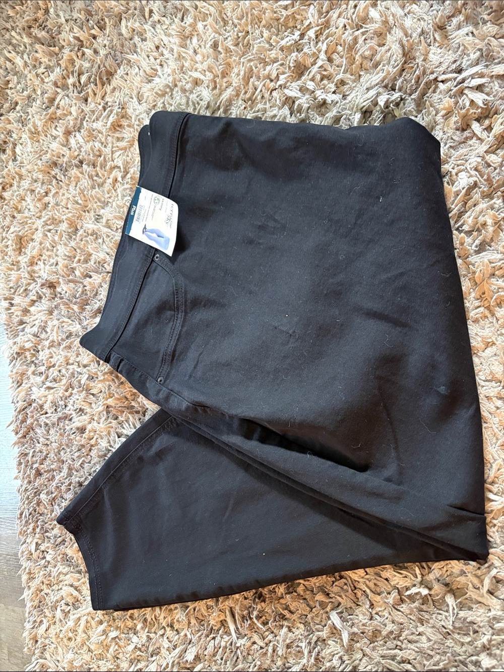 New Terra and sky skinny high-rise pull on jeans black women’s 4X